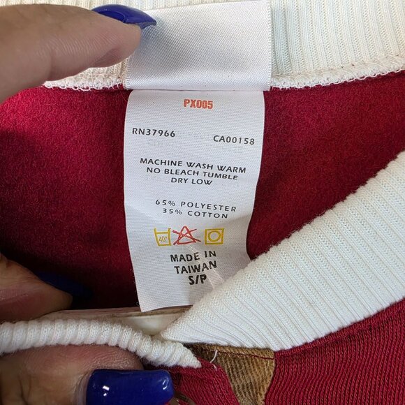 1980s Jantzen Country Gear Small Henley Colorblock Drawstring Hem Deadstock - Picture 6 of 9